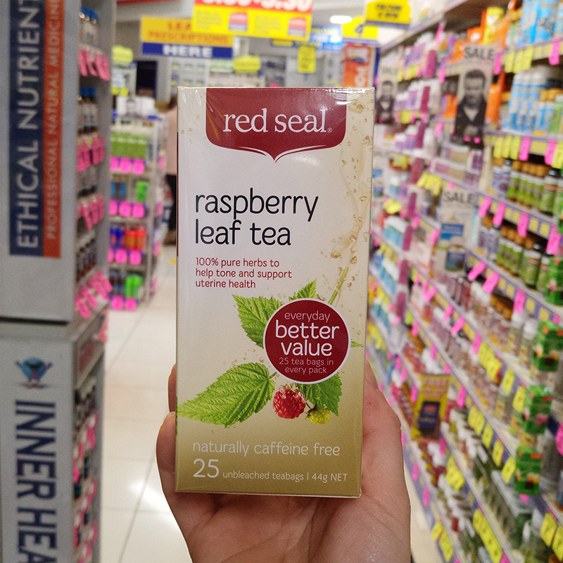 1 box of New Zealand Red Seal Raspberry tea 35g Pregnant women smooth delivery tea warm cervical help smooth delivery