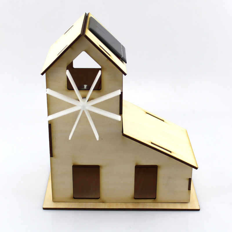 Có thể sơn Năng Lượng Mặt Trời Cabin Số 1 DIY Mô Hình Tĩnh Lắp Ráp Cabin Đồ Chơi Khoa Học Mô Hình Thí Nghiệm mô hình xe khách