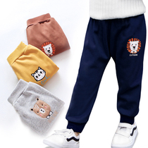 Boys plus velvet pants wear autumn and winter models one velvet boys sports pants children thin velvet pants girls children