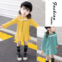 Girl dress autumn 2021 new baby girl early autumn dress children princess dress children long sleeve skirt