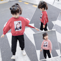 Girls Autumn Small Shirt Womens Baby base shirt Spring and Autumn Thin Baby Children Long Sleeve T-Shirt Fashion Tide