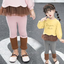 Girls leggings autumn 2021 New Baby pants spring and autumn thin wear baby girl foreign style