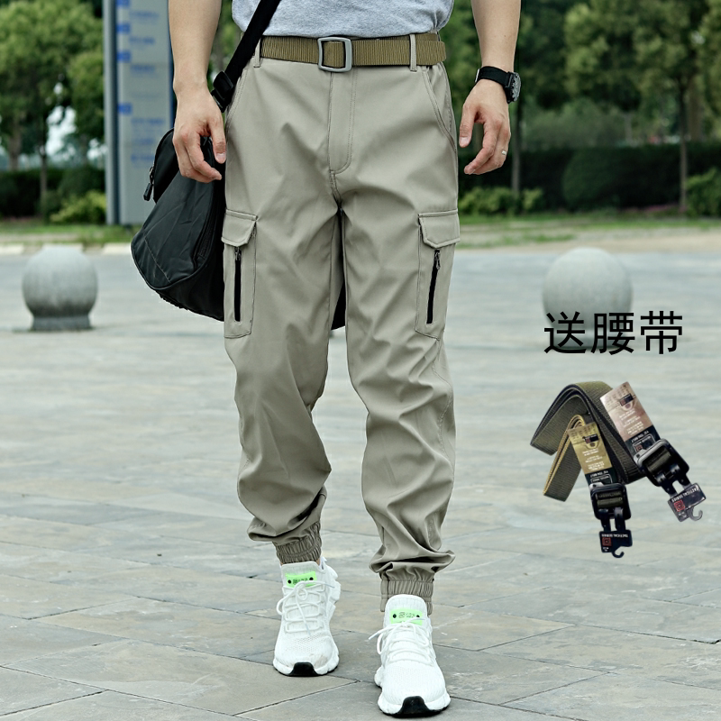 Tactical Pants Men's Spring And Autumn Combat Engineering Pants Special Soldiers Ruling Camouflated Pants Smoke Tubes Pants Bunches Wear Multi-Pocket Pants