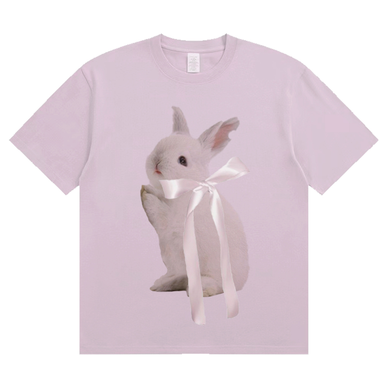 Prayer Rabbit Pink Oversized T-Shirt Prayer Rabbit Pink Oversized T-Shirt