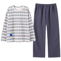 2024 new pajamas for women spring and autumn pure cotton long-sleeved autumn and winter thin student casual home wear set