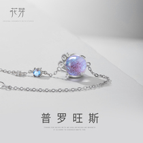 Flower Bud Original Bracelet Women in Small Design Gift Pure Silver Student Classic Art 2022 New Decoration