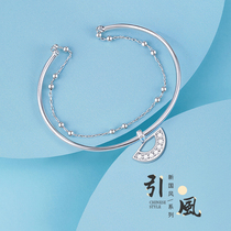 Flower Bud original wind double-layer bracelet ins niche design to send girlfriends do not fade exquisite national style bracelet