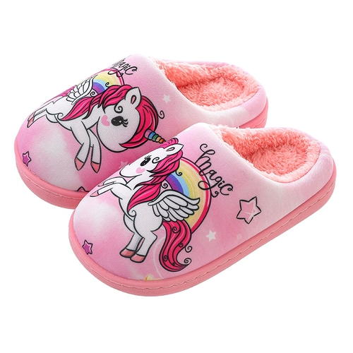 Hello kitty, детские зимние нескользящие удерживающие тепло милые тапочки подходит для мужчин и женщин на платформе, закрытый носок, подходят для подростков