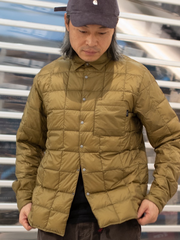 Dooitt # Taion Shirt-Style White Duck down Casual Long-Sleeved down Jacket for Men and Women