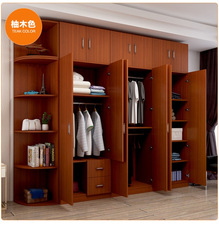 Đơn giản đôi cửa chính phòng ngủ tủ quần áo hiện đại Trung Quốc tủ quần áo gỗ rắn tủ quần áo kích thước tủ căn hộ bán trực tiếp tủ nhựa 3 ngăn
