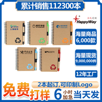 Environmental friendly then sign this custom logo printed word office supplies company advertising promotion promotional exhibition gift notebook