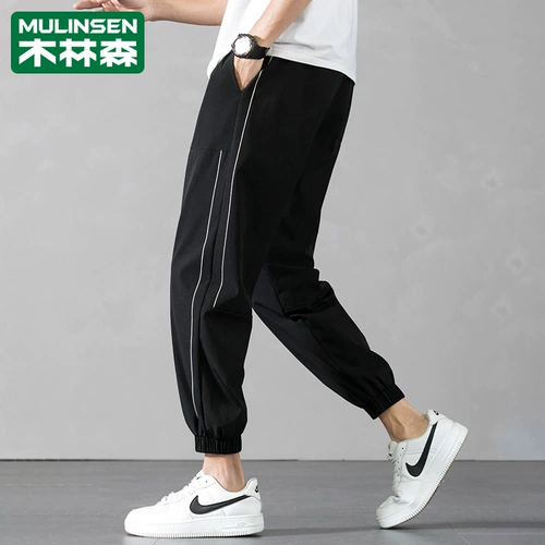 木林森 Мужские летние спортивные универсальные трендовые штаны, свободный крой