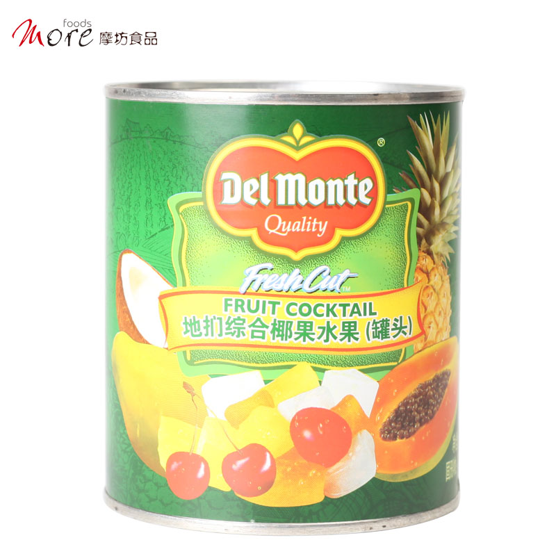 Mofang Dimon Xinzhuang Comprehensive Coconut Fruit Canned 850g Western Dessert Ingredients