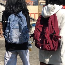 Junior high school female schoolbag ins Super fire Korean Department junior high school students durable girl original niche retro