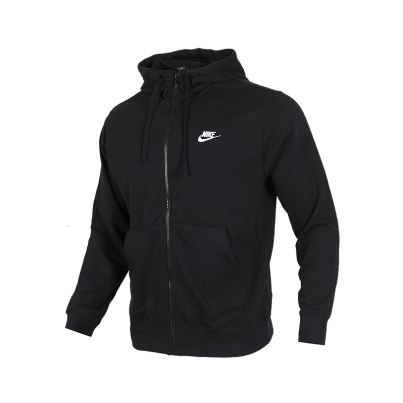 Nike, спортивная трикотажная куртка с капюшоном подходит для мужчин и женщин для отдыха, кардиган, с вышивкой, для бега 