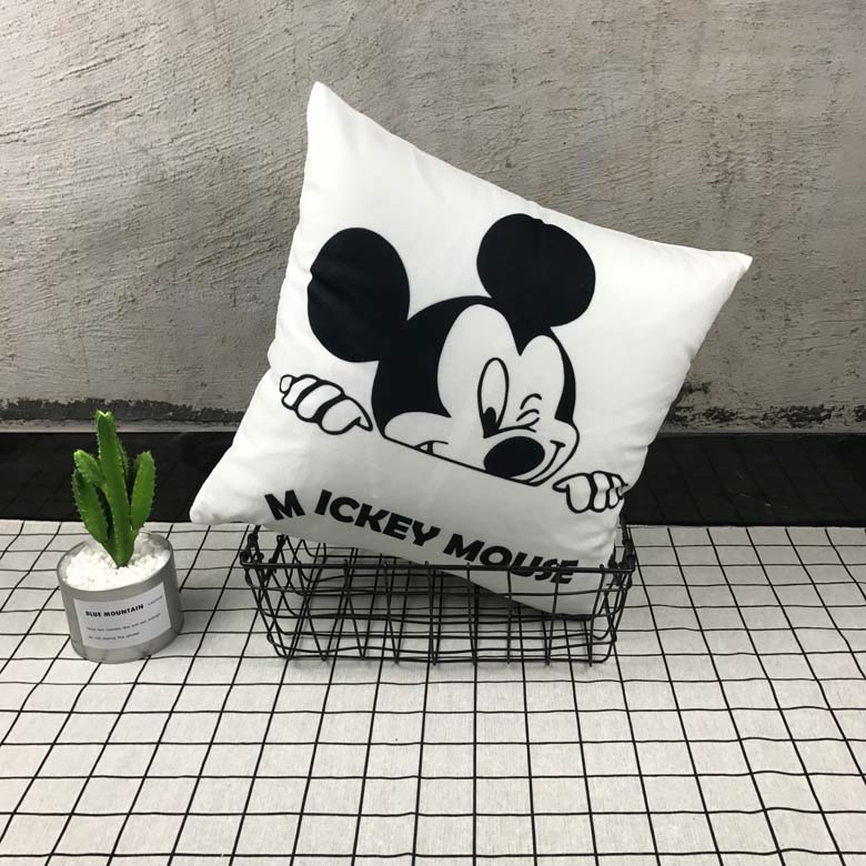 Phim hoạt hình dễ thương Mickey Minnie Chuột ôm gối xe sofa đệm gối tựa đầu gối quà tặng trẻ em ngày gối ghế
