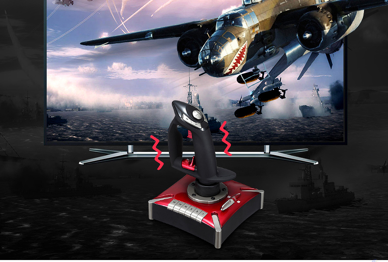Lai Shi Da PC máy tính trò chơi máy bay rocker mô phỏng hàng không dân dụng X-phẳng11 chiến tranh Thunder P3D Ace Combat - Cần điều khiển tay cầm chơi game cho iphone