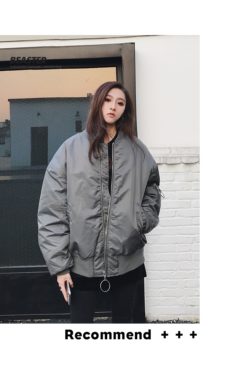 BEASTER 17FW ma quỷ nhỏ lông thỏ mặt pilot áo khoác bông áo mùa đông vài bóng chày quần áo triều