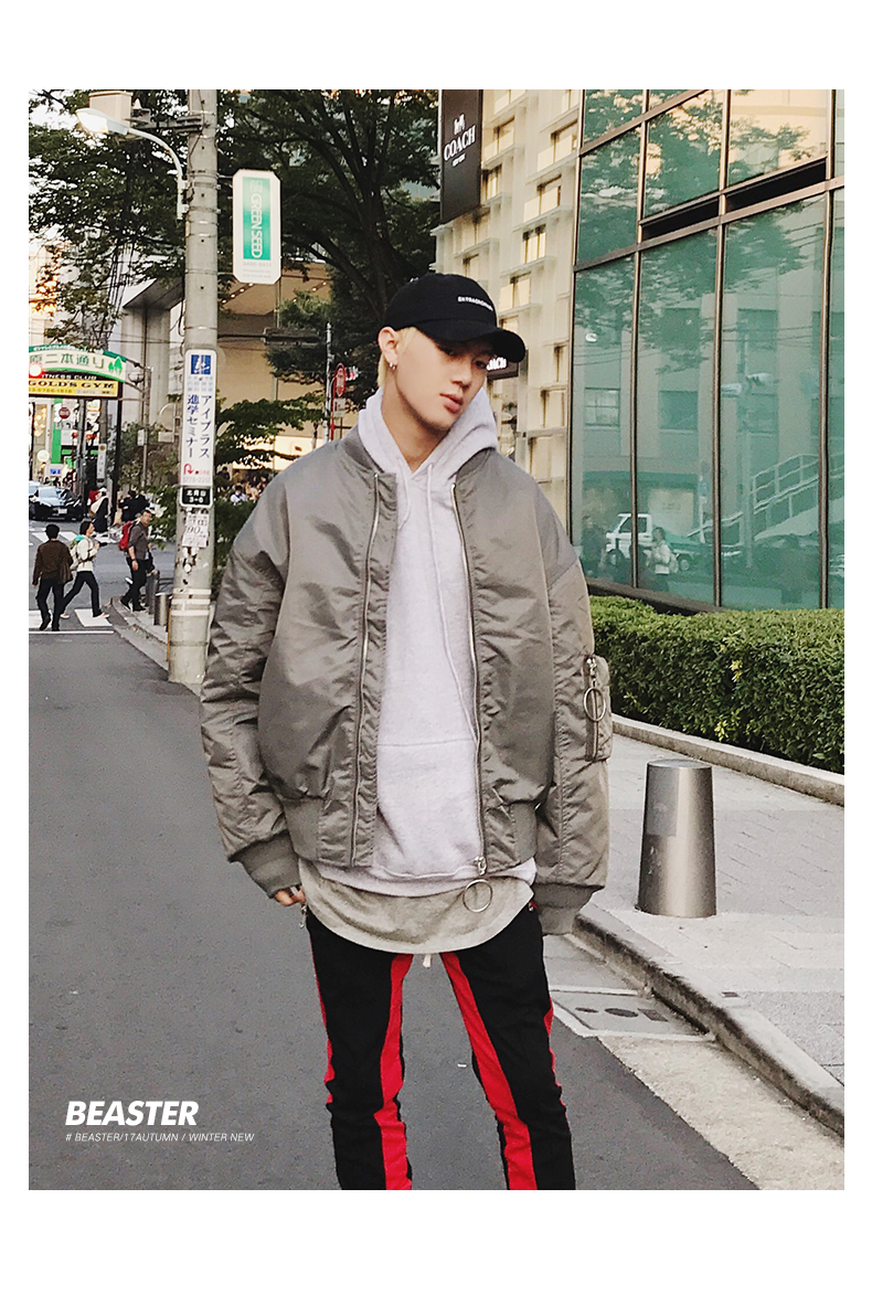 BEASTER 17FW ma quỷ nhỏ lông thỏ mặt pilot áo khoác bông áo mùa đông vài bóng chày quần áo triều áo dạ nam