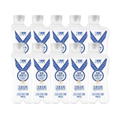 兰格格草原酸奶活的益生菌10瓶装