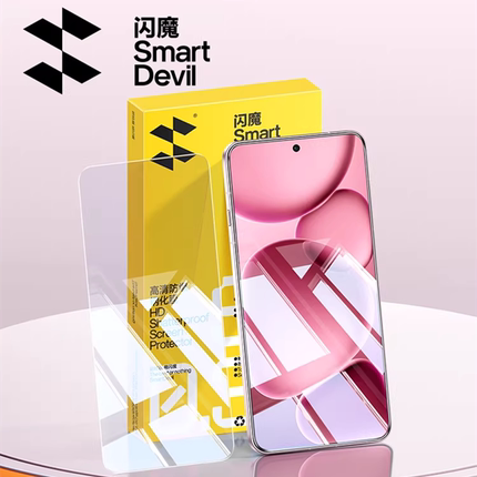 闪魔适用oppofindx9钢化膜适用vivox200s手机reno15/14/13新款k13turbo11防爆300无白边S5030Promini保护贴膜