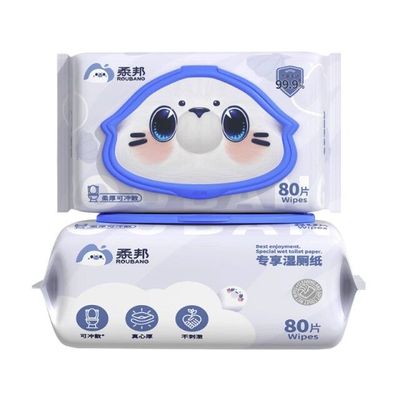 柔邦湿厕纸点断式抽取湿手纸厕所