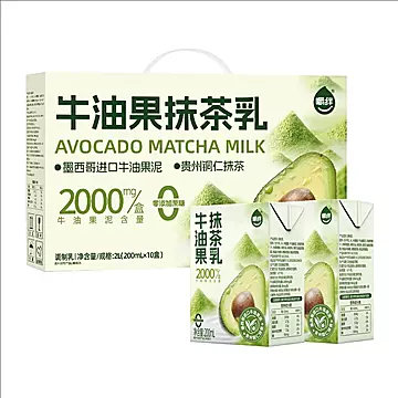 嚼绊牛油果抹茶乳200ml*10盒