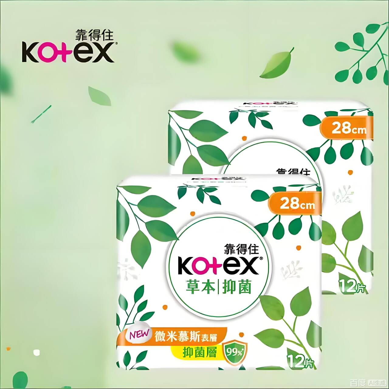 高洁丝靠得住草本抑菌卫生巾24片