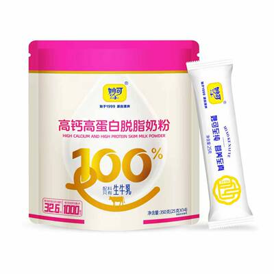 妙可高钙高蛋白脱脂奶粉
