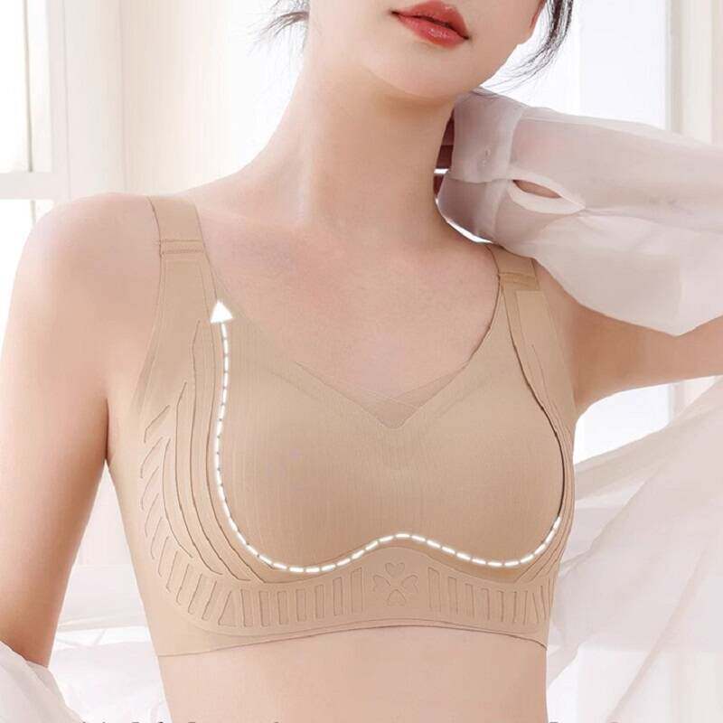 CelnoKlarv【礼盒+手提袋】普拉提内衣女调整型无痕聚拢文胸