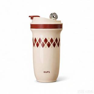 【欧梵森】便携吸管咖啡保温杯450ml