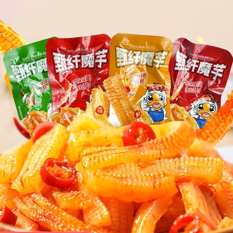 魔芋爽素毛肚香辣魔芋丝魔芋干解馋小零食休闲小吃麻辣魔芋爽