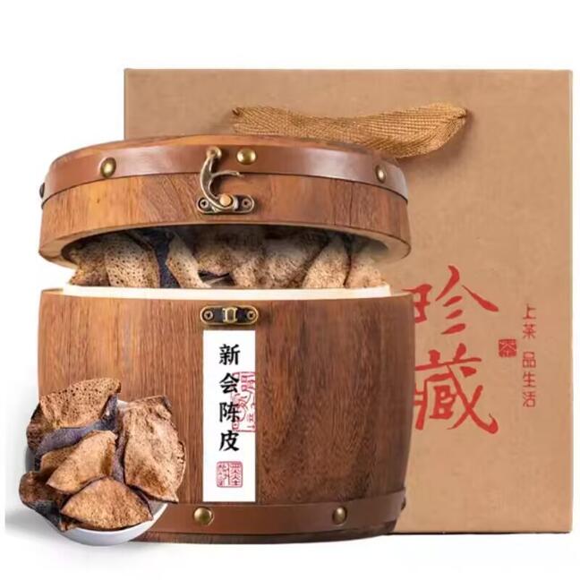 DT翠春园新会产区陈皮老陈皮泡水茶陈皮广东特产茶叶木桶装200g