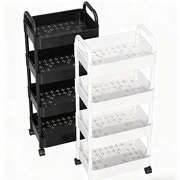 【升级版】带轮小推车厕所储物置物架