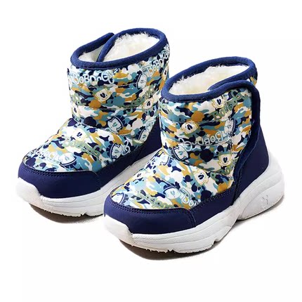 巴布豆官方正品儿童雪地靴冬季靴