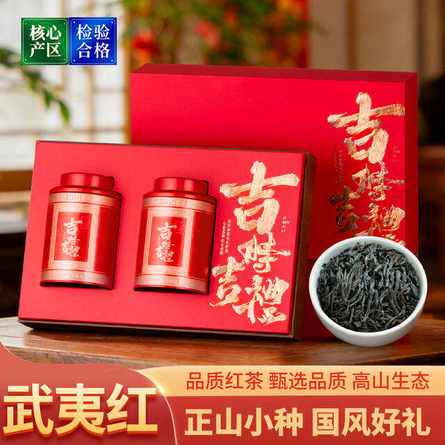 DTY翠春园桐木关正山小种武夷红茶浓香型2026年春节年货礼盒装