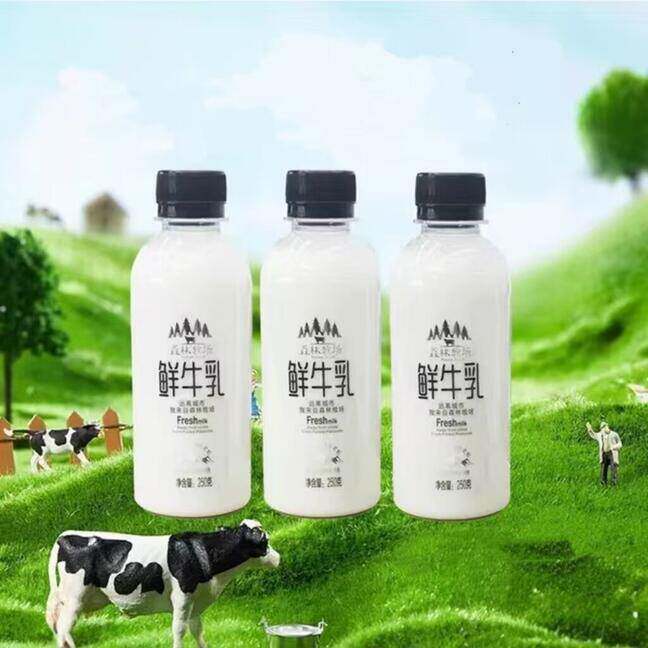 乍甸鲜奶森林牧场巴氏鲜牛乳 250g/瓶*8瓶 顺丰冷链学生早餐奶