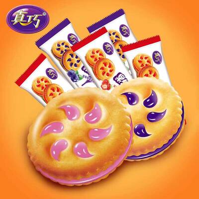 500g小包装早餐多口味夹心饼干