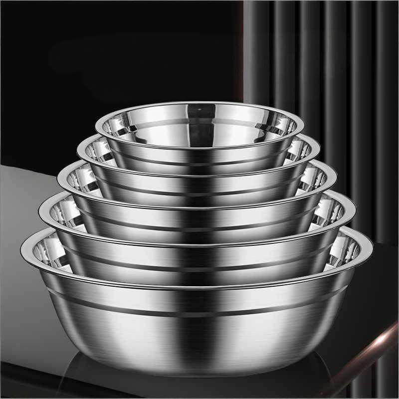 304加厚不锈钢盆汤盆打蛋盆家用饭盆和面盆电磁炉盆泡面盆洗菜盆