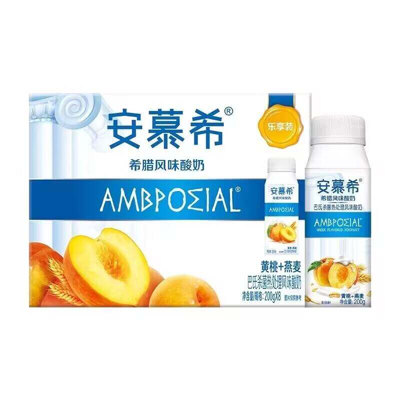 伊利安慕希黄桃燕麦酸奶8瓶