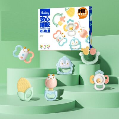 澳贝新生儿玩具手摇铃抓握训练