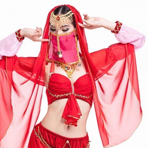 Egypt Belly Leather Dance Accessories Forehead Chain Head Yarn New Indian Dance Head Chain Headscarf Headscarf Dancer Dancing Head Scarves-Taobao