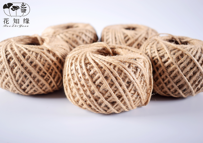 Floral Flowers Packaging Material Natural Colors Hemp Rope Flower Art Flower Shop Supplies Bouquet Packaging Supplies 100 m