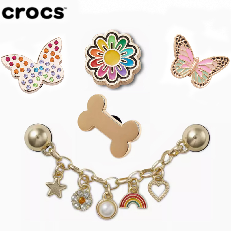 2024 New Crocs Accessories Jibbitz Charms, Wang Junkai's Same Style Five-Piece Set