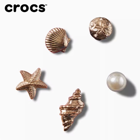 Crocs Accessories Set with Five Pieces of Ocean-Themed Decorations, Same Style as Kao Junkai's