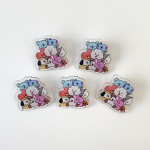Transparent badge Idol support pin youth youth has you Li Wenhan badge bulletproof youth group customization