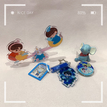 Acrylic swing standing card custom cartoon anime DIY creative desktop ornaments star around custom