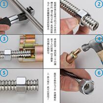 Bellows wave beater flat mouth 4 minutes 6 minutes 1 inch 304 stainless steel bellows hand tool knocking wave edge Holder