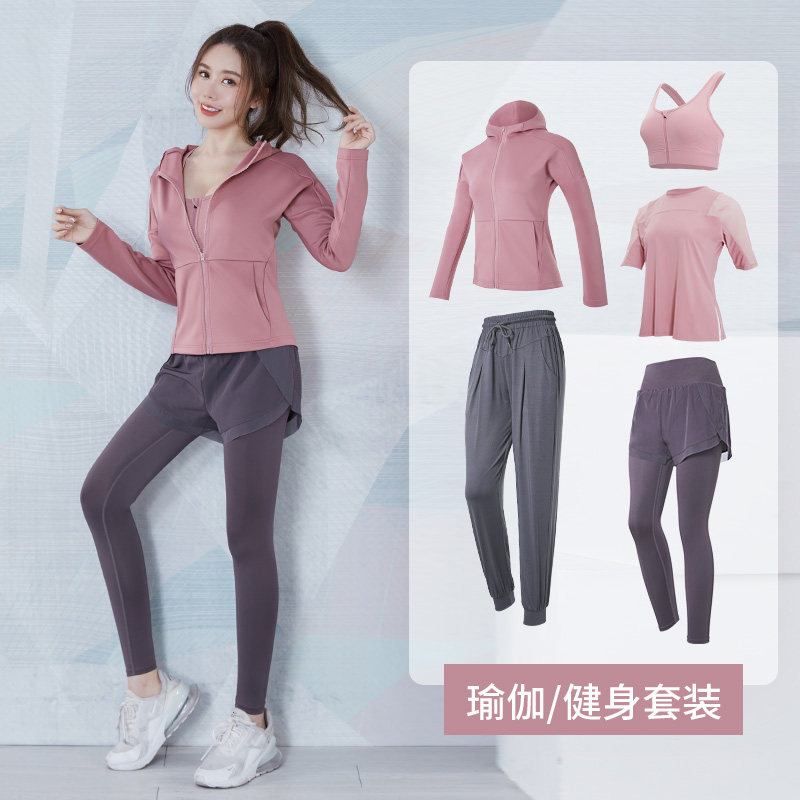 Yoga clothes ladies professional spring summer 2022 new net red quick dry gym set long sleeves morning running sweatshirt