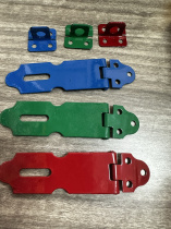 Lock old-fashioned door buckle three-color paint door hasp door lock 20 pieces in a box three-color matching hair